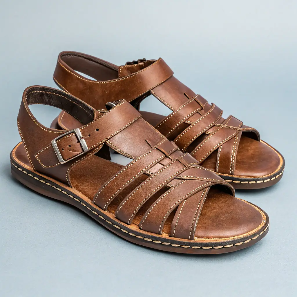 Leather Strap Sandals